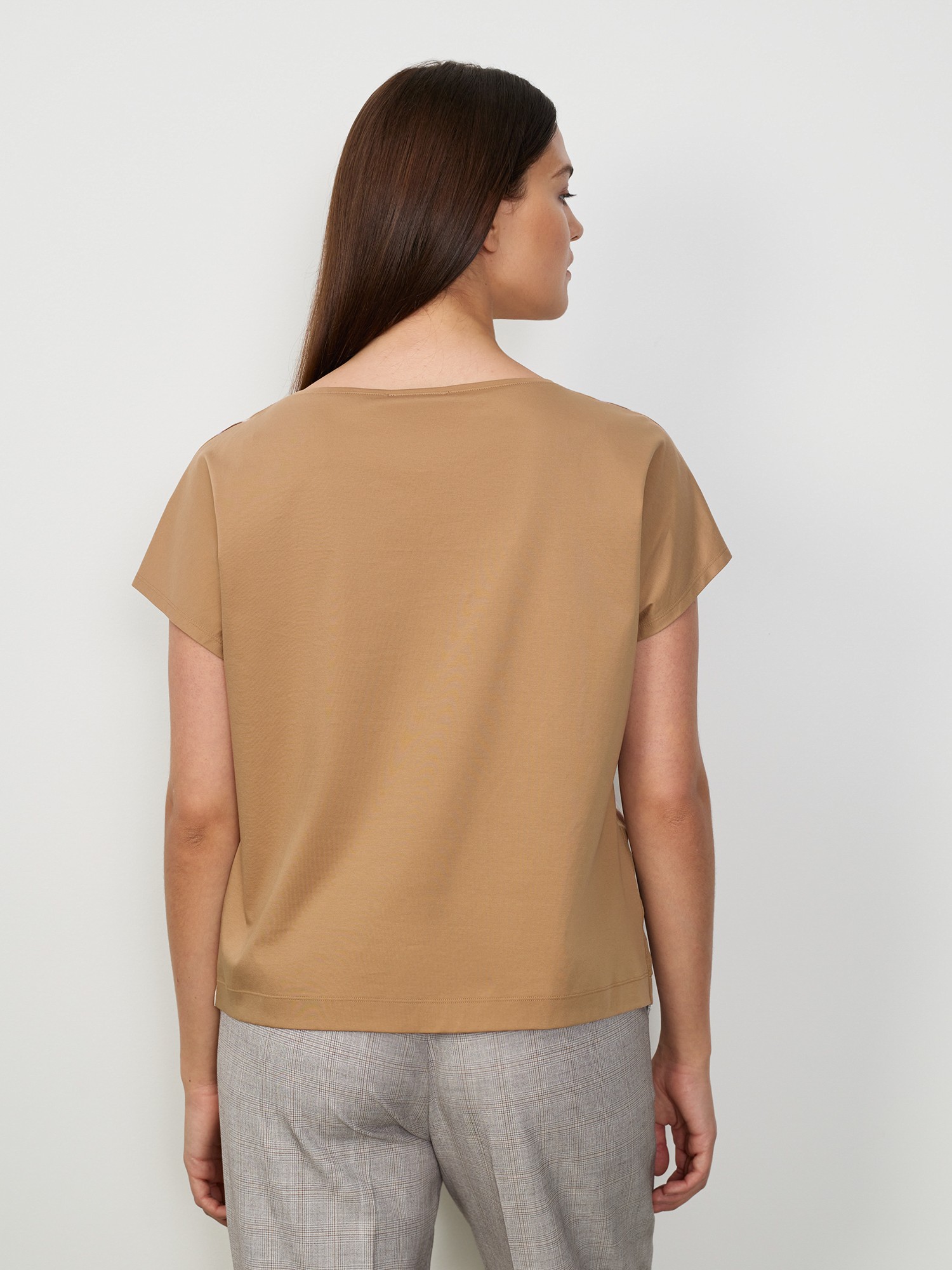 Блуза в полоску Lalis BL1068, цвет коричнево-бежевый, размер 46 - фото 4