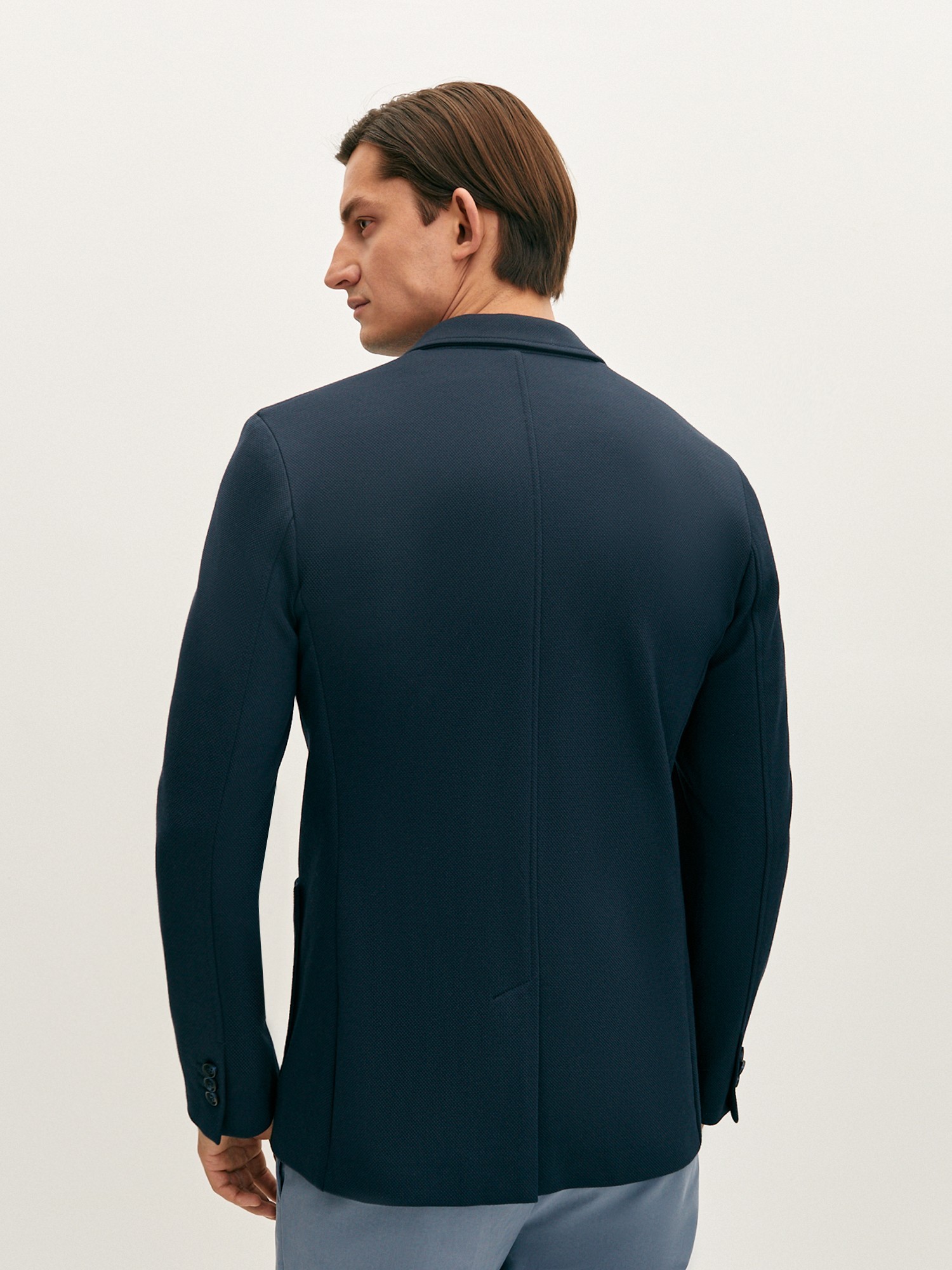 Пиджак с накладными карманами 20LINE IJC0085K, цвет темно-синий - фото 4