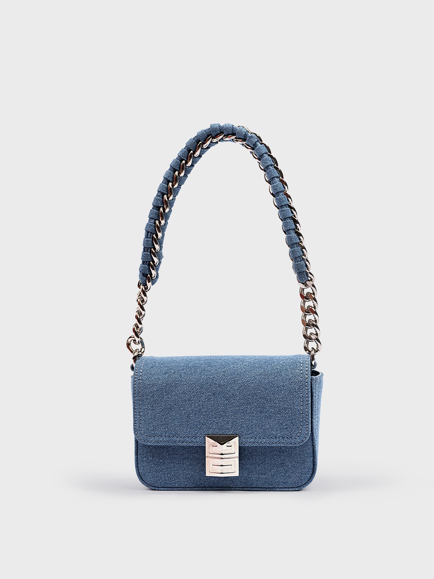 Миниатюрная сумка из денима ELIS BG0054, цвет синий - фото 1