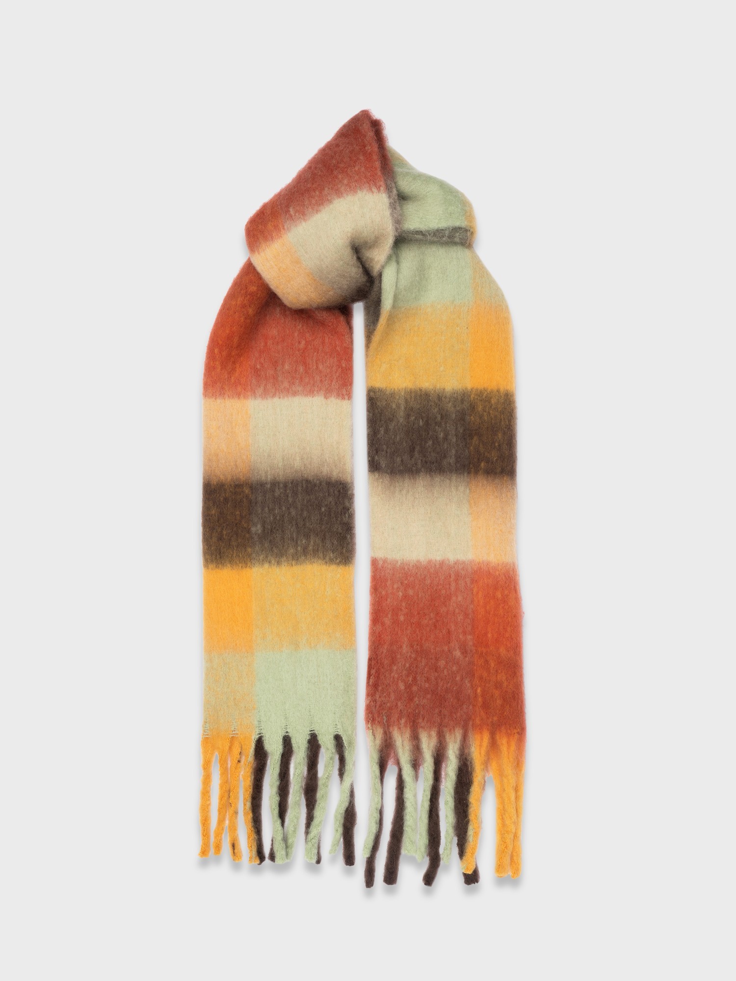 Стильный шарф с бахромой (35*245cm)