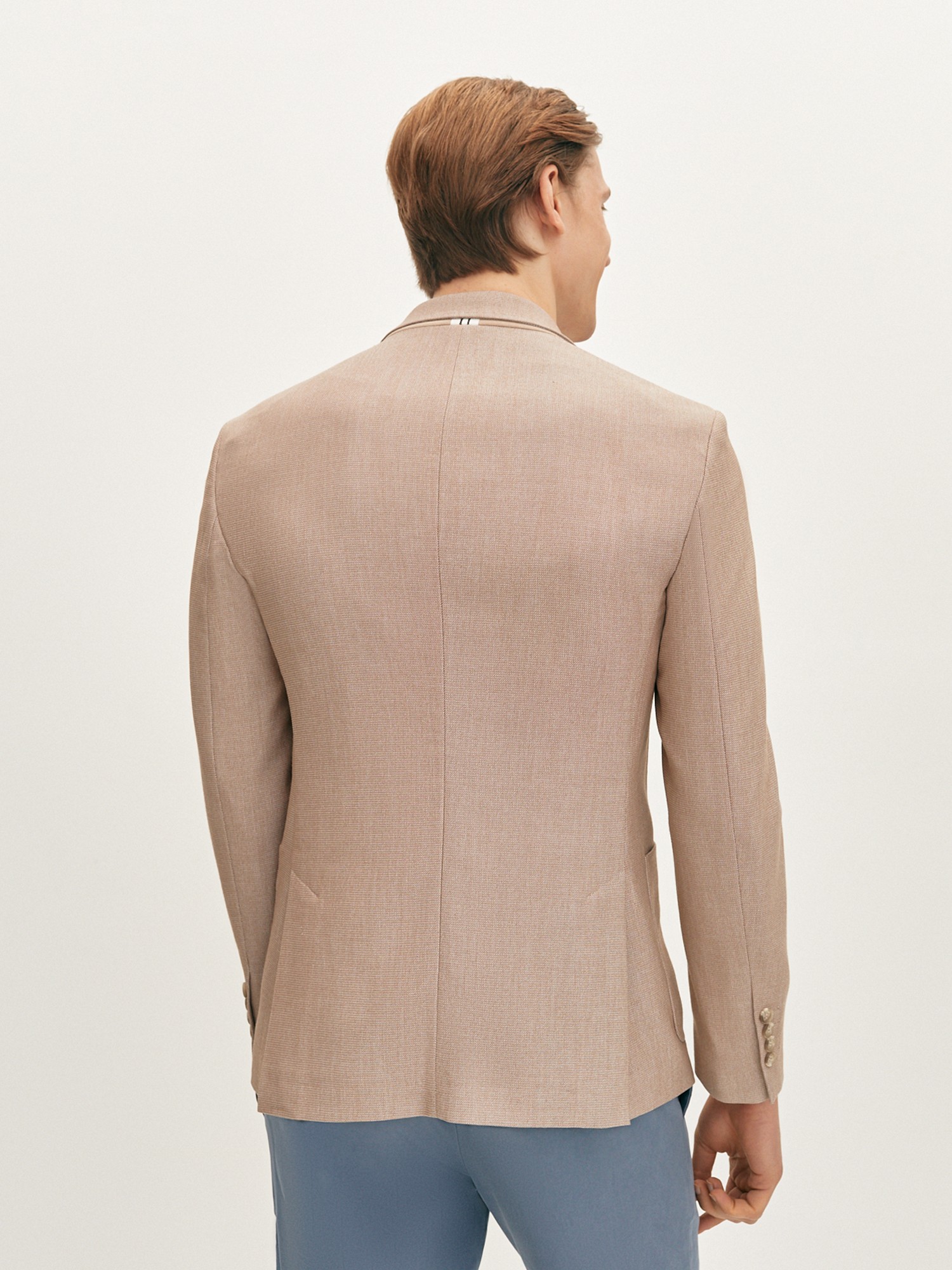 Пиджак с накладными карманами 20LINE IJC0089, цвет бежевый меланж - фото 2