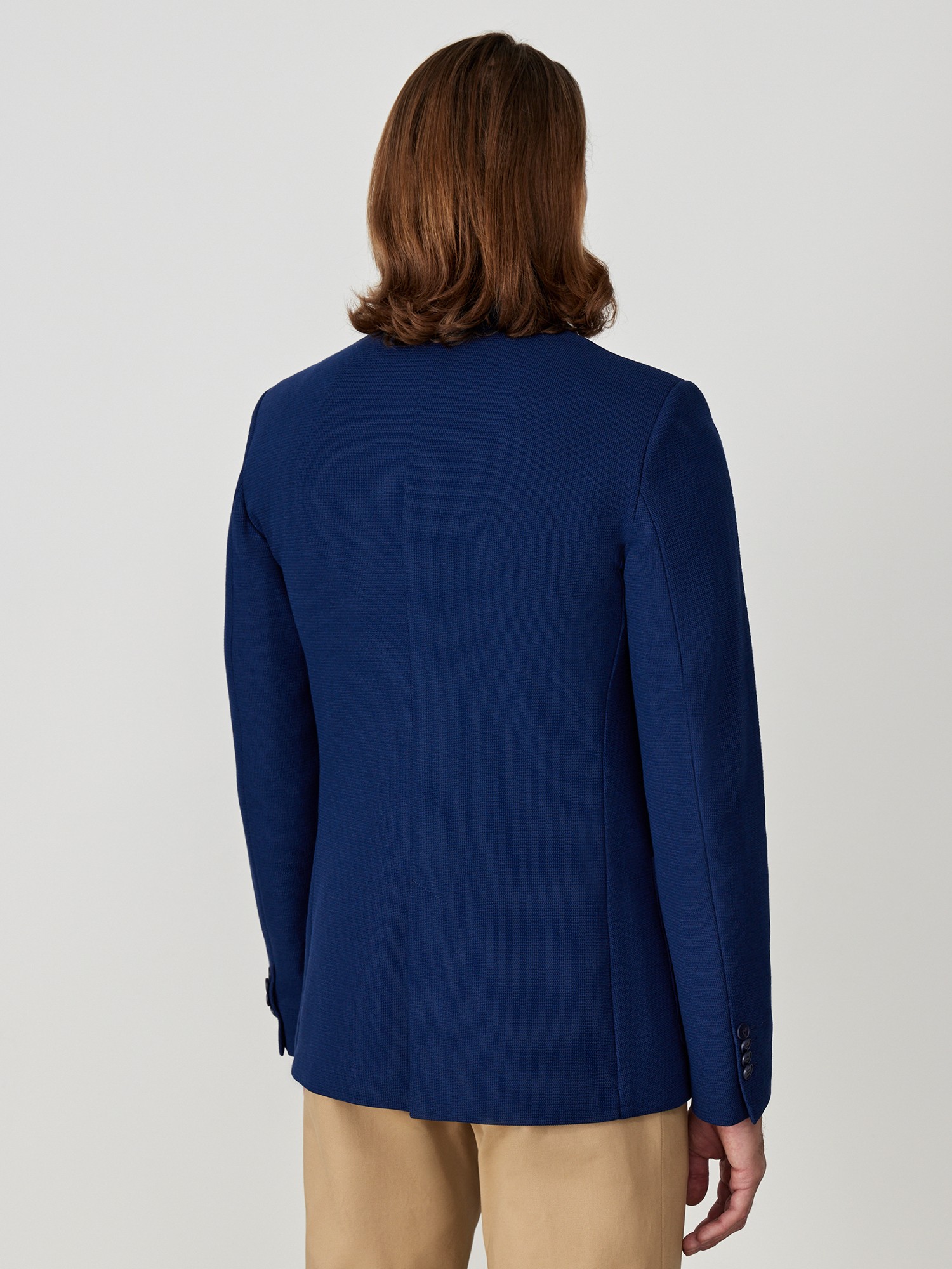 Пиджак трикотажный 20LINE IJC0063K, цвет синий, размер 52 - фото 4
