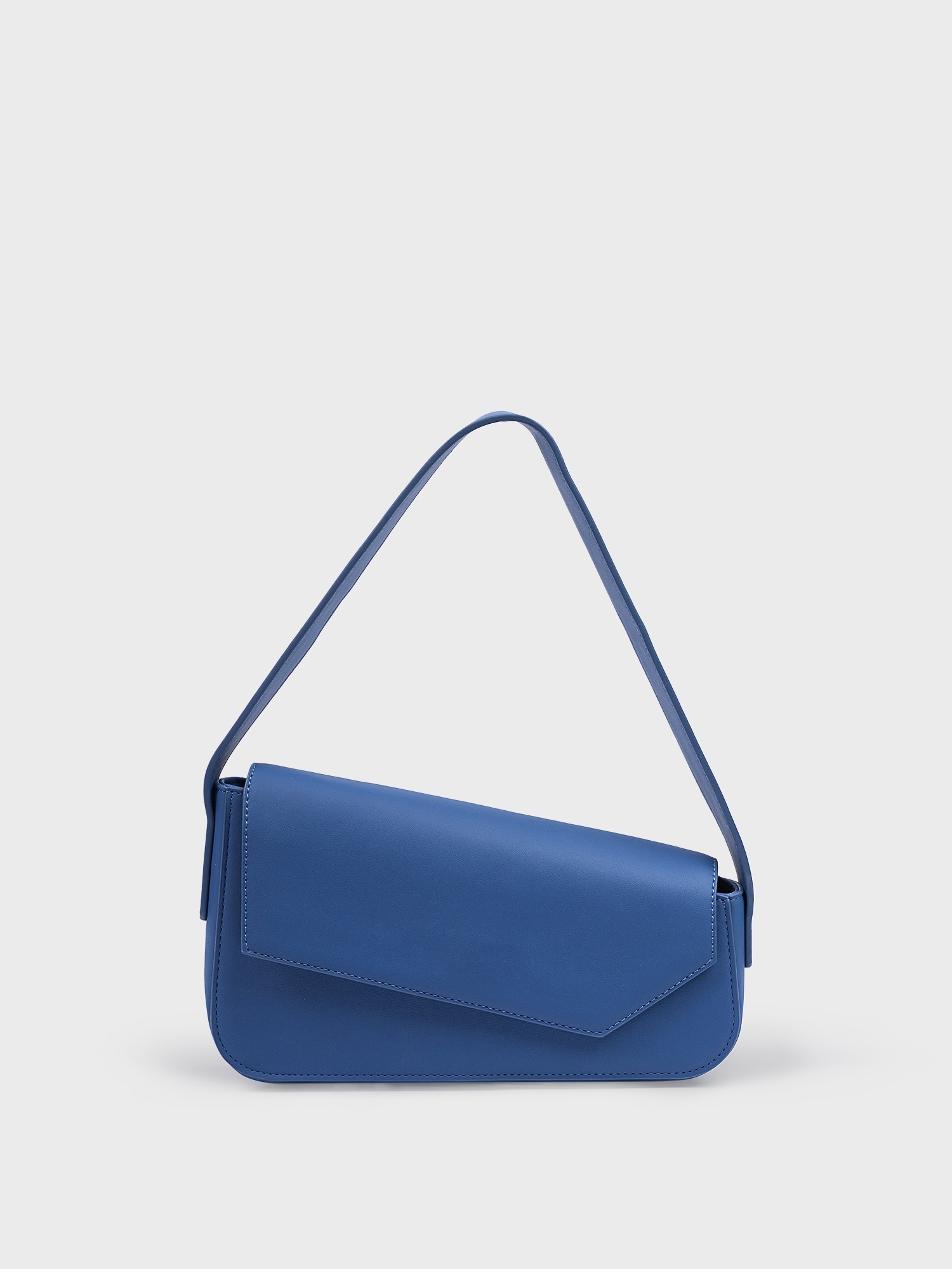Асимметричная сумка синяя (26*6*14.5)