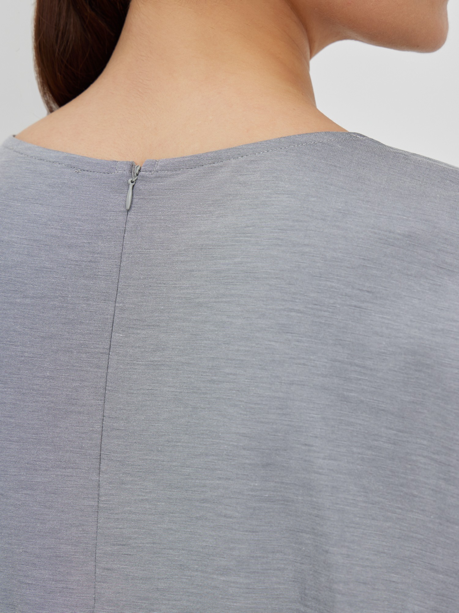 Блуза трикотажная с декором Lalis BL0691K, цвет серый меланж, размер 54 - фото 5