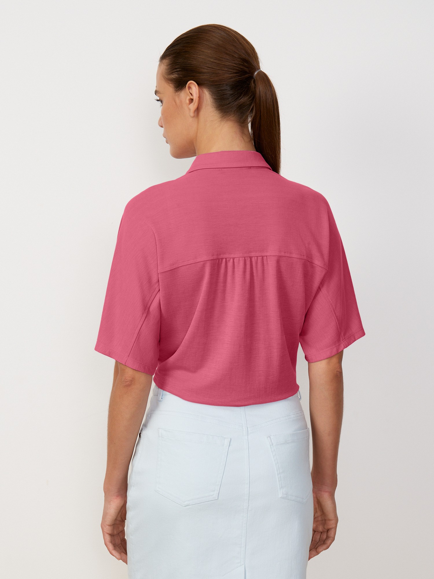 Блуза из модала Elis BL1086K, цвет розовый, размер 48 - фото 4