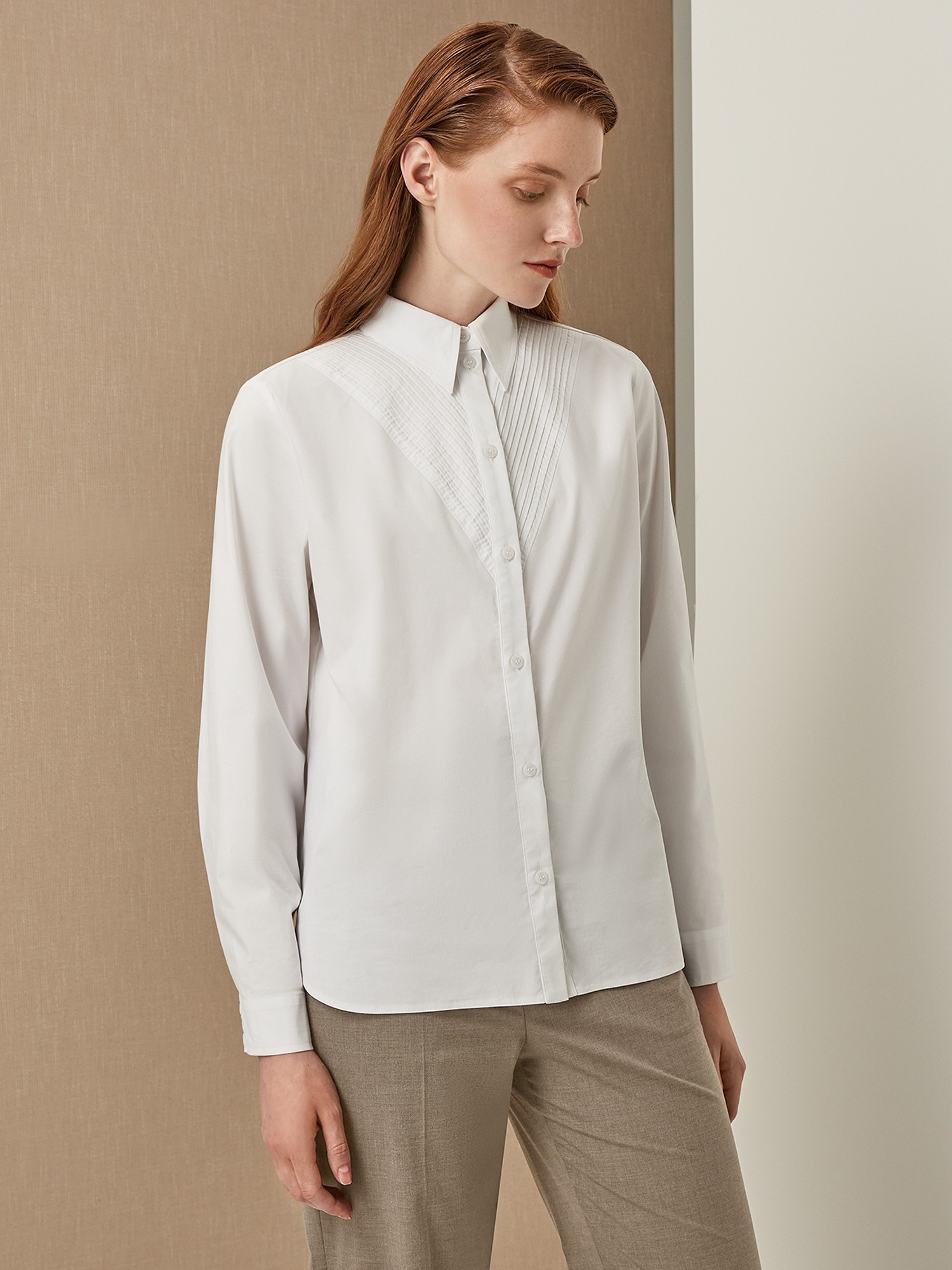 Блузы и рубашки ELIS Белый BL0793 
