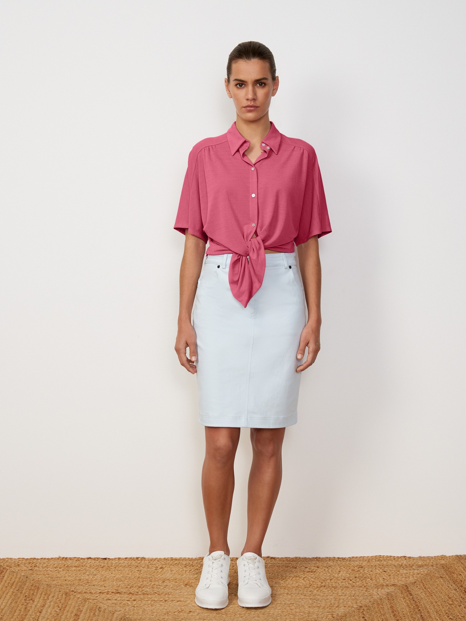 Блуза из модала Elis BL1086K, цвет розовый, размер 48 - фото 2