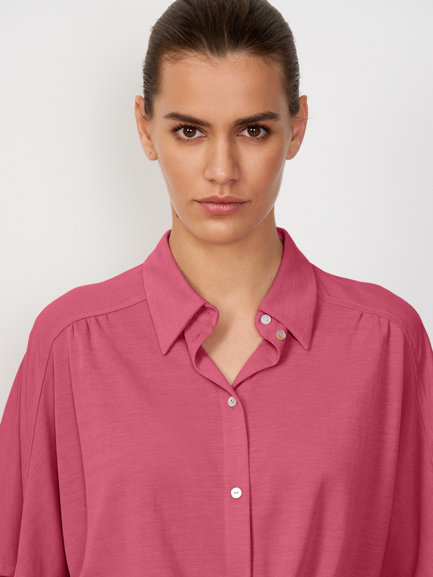 Блуза из модала Elis BL1086K, цвет розовый, размер 50 - фото 5