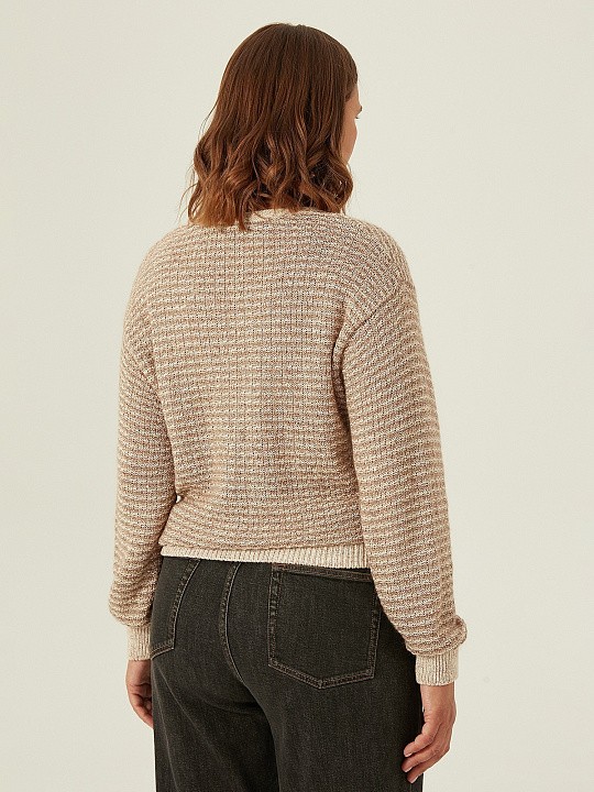 Пуловер светлый хлопковый Lalis арт. BL0003V                                           