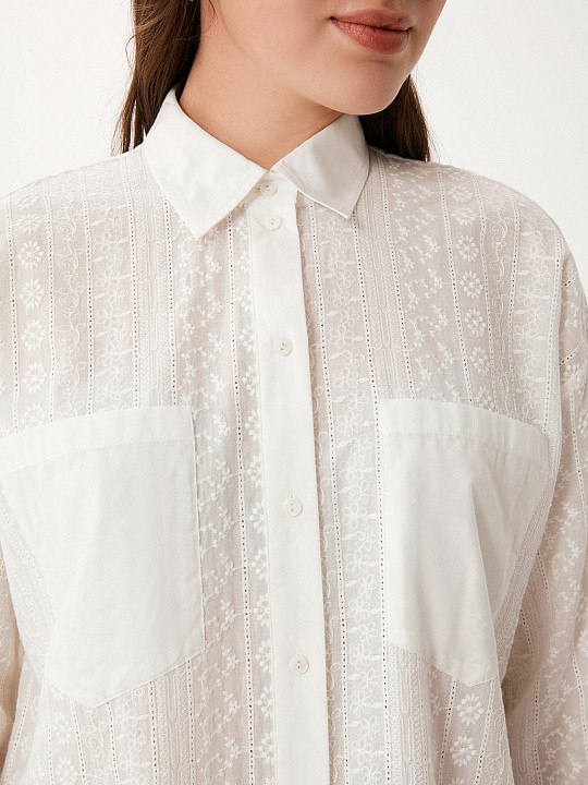 Блуза ажурная белая Lalis арт. BL0671                                            