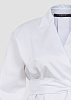 Белая блуза с запахом из хлопка