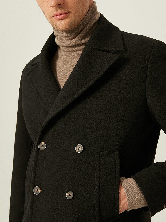 Укороченное пальто с овечьей шерстью 20LINE арт. IPD0007                                           