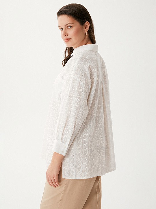 Блуза ажурная белая Lalis арт. BL0671                                            
