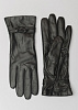 Чёрные кожаные перчатки