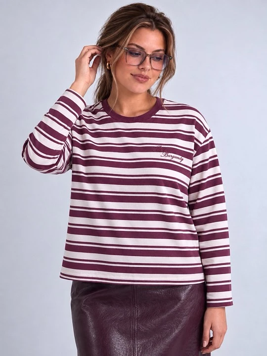 Лонгслив из хлопкового трикотажа Lalis