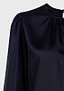 Чёрная блуза с длинными рукавами